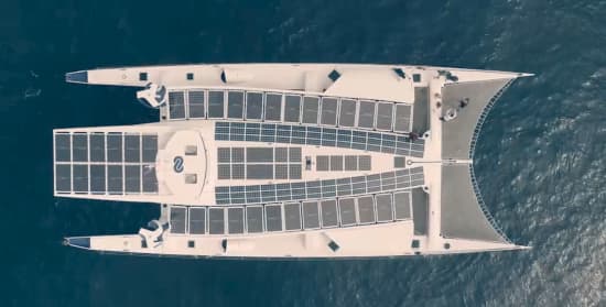 Vista aérea del barco Energy Observer